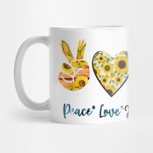 Peace Love Cats Halloween Funny Halloween Mug